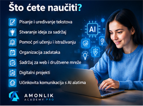 AI edukacija za početnike – što ćete naučiti u Amonlik Academy PRO